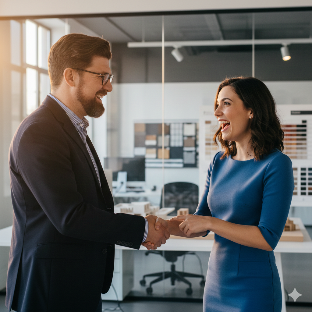 Partnerschaft zufriedene Kundin von mustic.ai